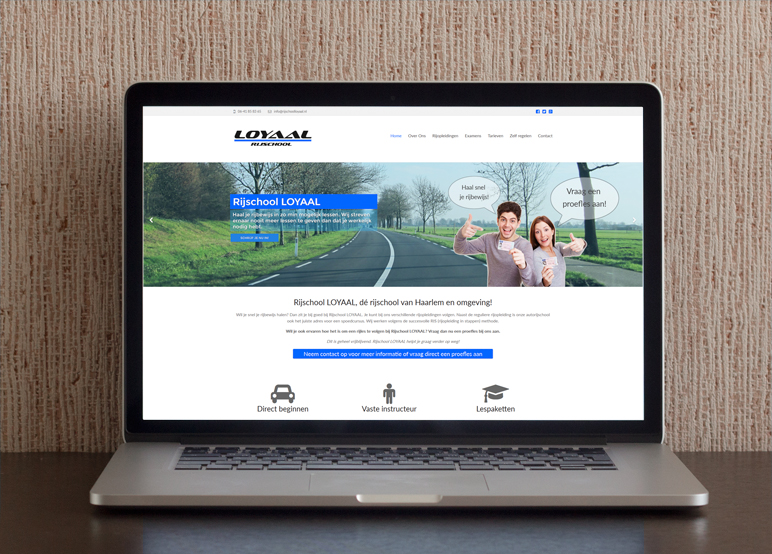 Nieuwe website Rijschool Loyaal Nieuwe website Rijschool Loyaal